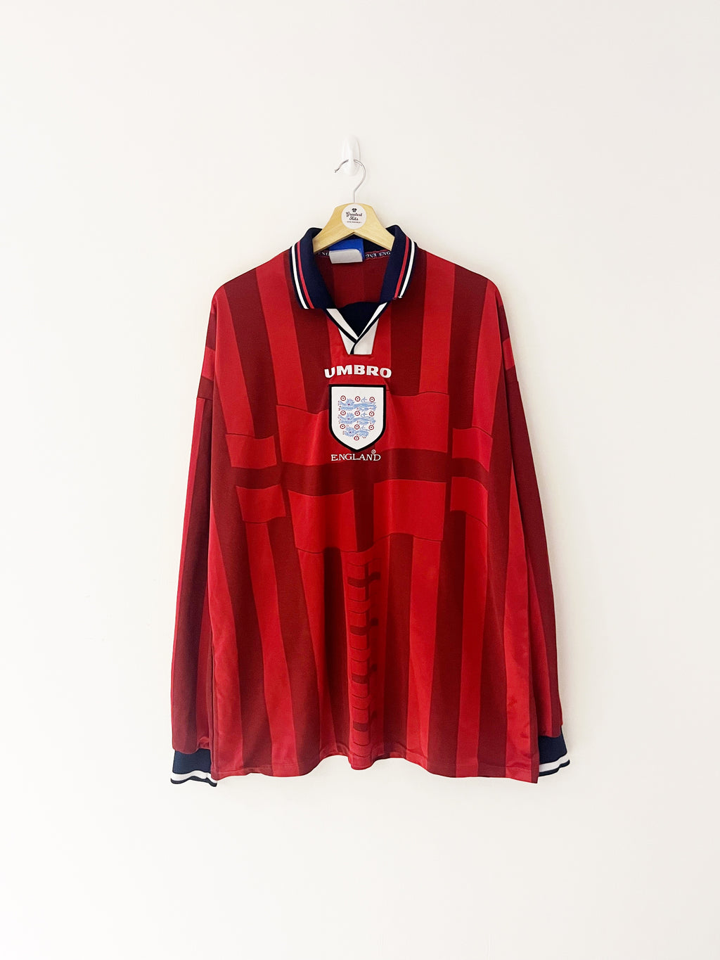 1997/99 England Away L/S Shirt (XXL) 9/10
