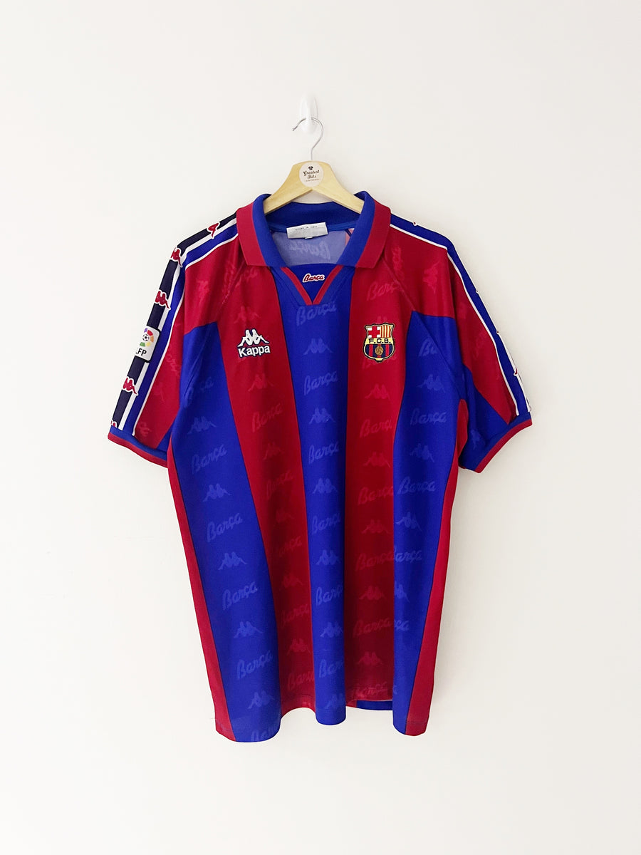 VTG KAPPA BARCELONA SHIRT 97/98 CAMISETA PLAYER ? DELA PENA XL