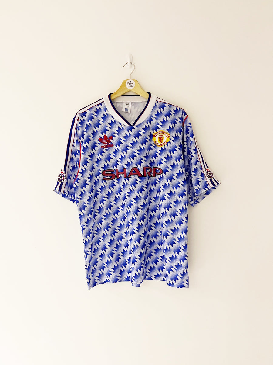 Adidas Man Utd 92 Away Shirt 1990-92 Retro Vintage Manchester
