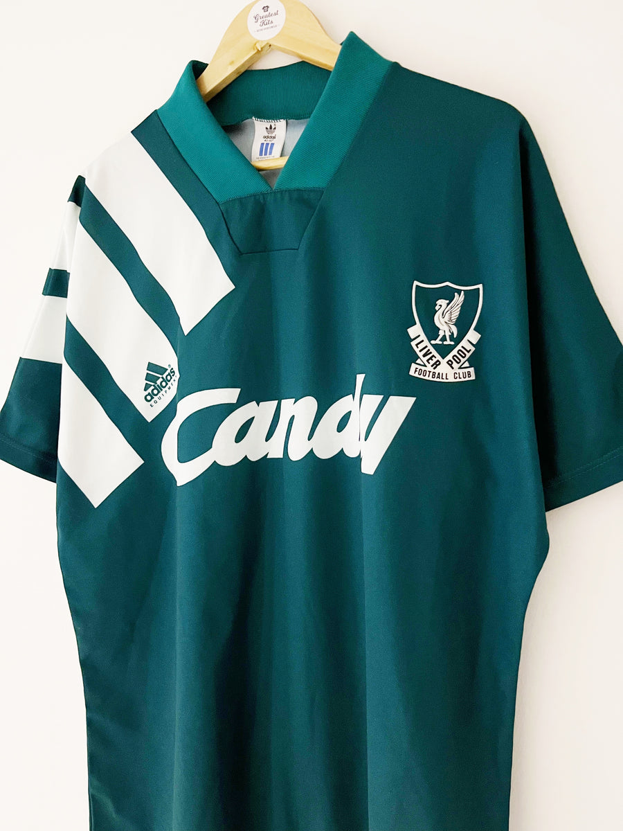 Liverpool 1991 92 Liverpool Old Kit 1991/92 Liverpool Away Shirt