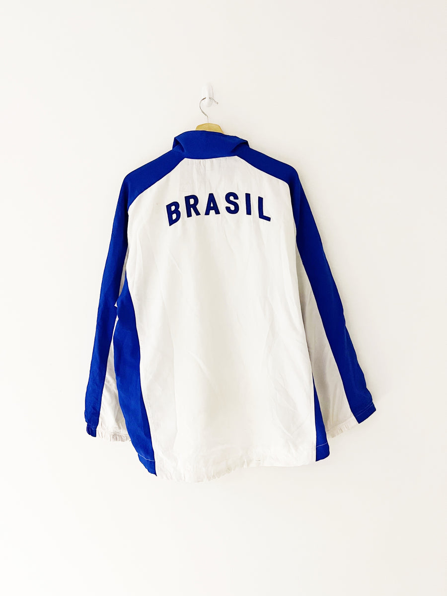 BRAZIL 1998 TRAINING PULLOVER SIZE L SWEATSHIRT TRACKSUIT JACKET (s93w)