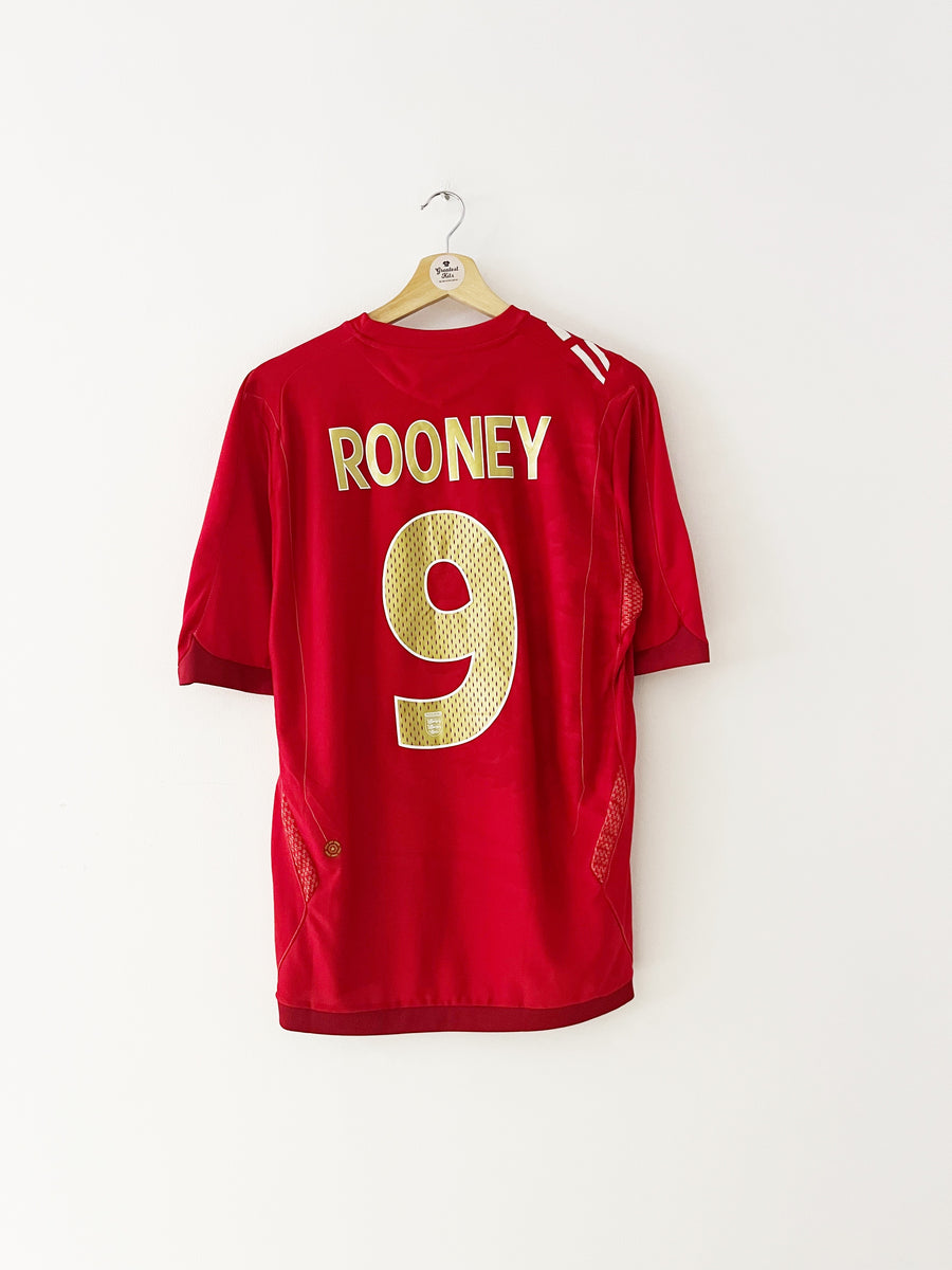 2006-08 England Away Shirt Rooney #9 - 10/10 - (XL)