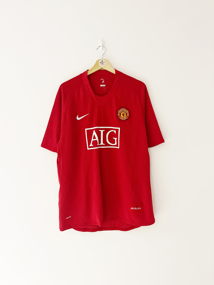 Manchester United 2007/08 Retro Away Jersey Men Adult