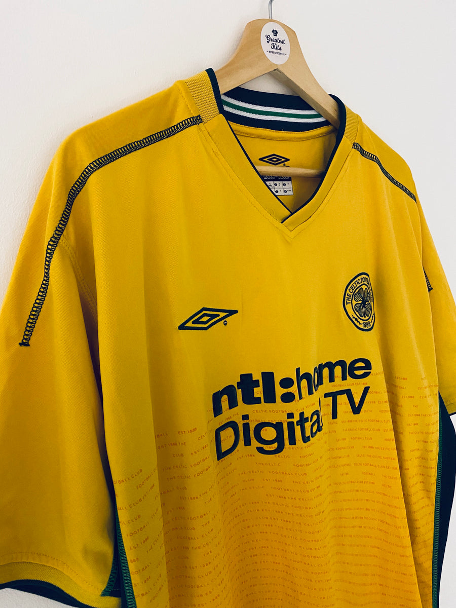 Celtic 2002 Away Kit Celtic Yellow Away Kit Celtic 1996/97 Bumble