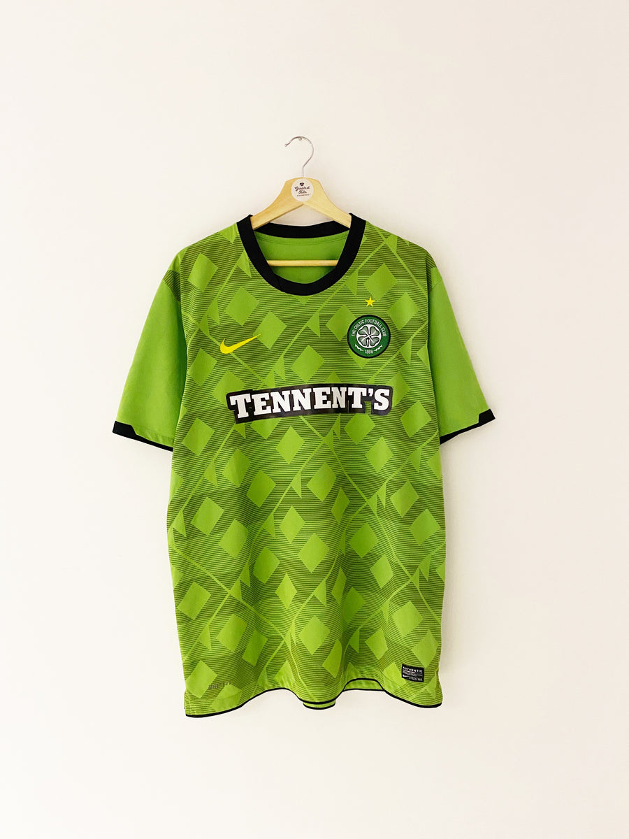 2010-11 Celtic Away L/S Shirt - Excellent 9/10 - (S)