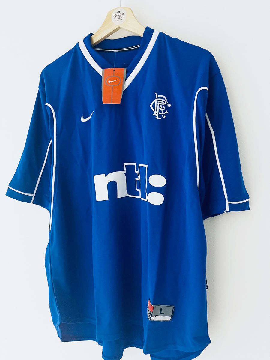 1999-01 Rangers Nike Home Shirt M