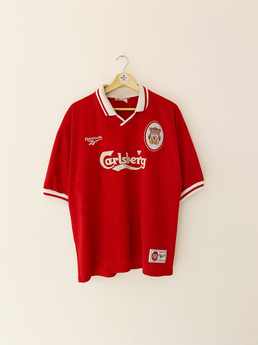 1996-98 Liverpool Home Shirt Jones #2 - 9/10 - (XXL)