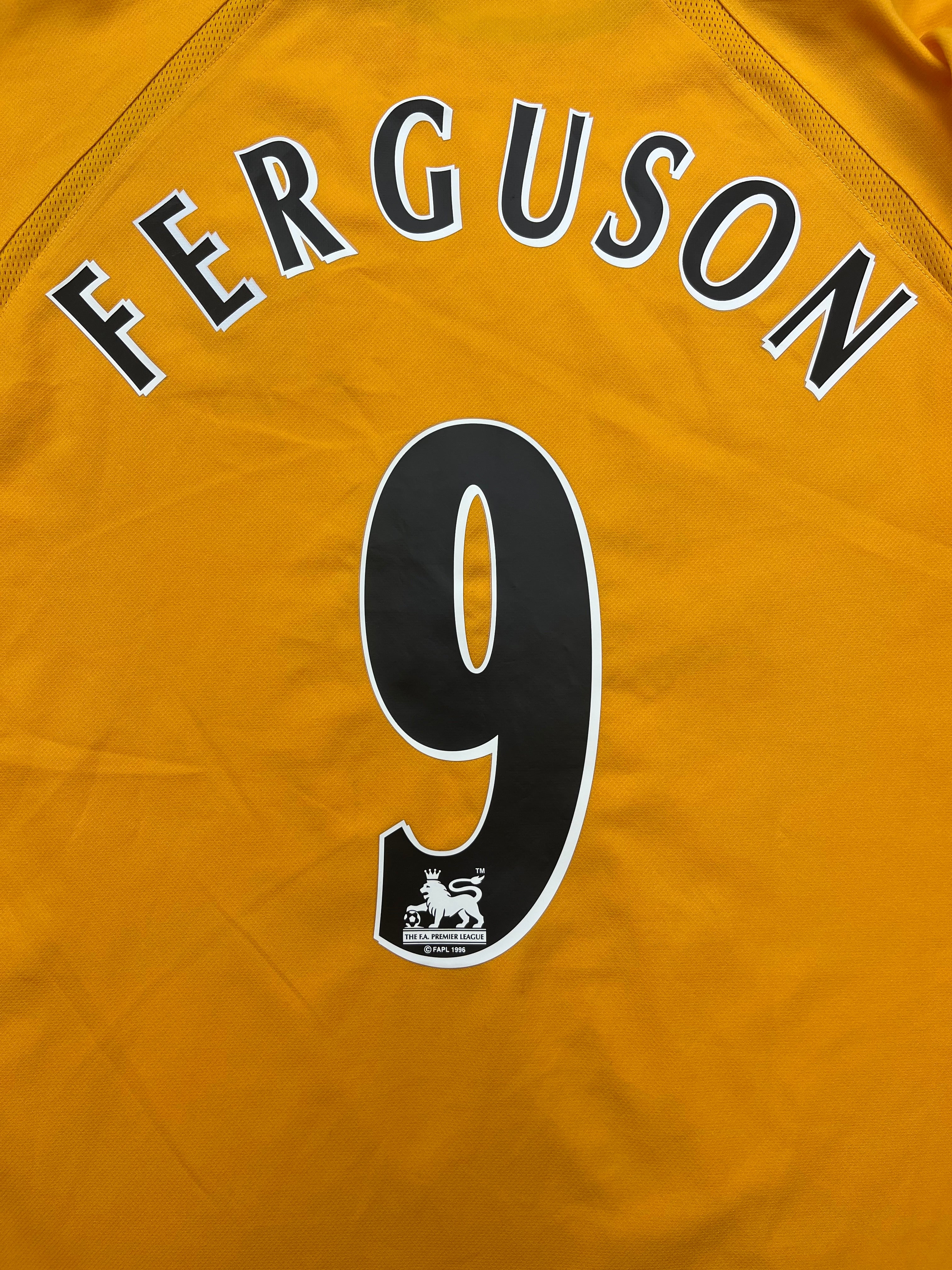 2003/04 Everton Away L/S Shirt Ferguson #9 (L) 9/10