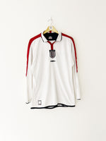 2003/05 England Home L/S Shirt (M) 9/10