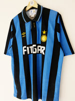 1991/92 Inter Milan Home Shirt (L) 9/10