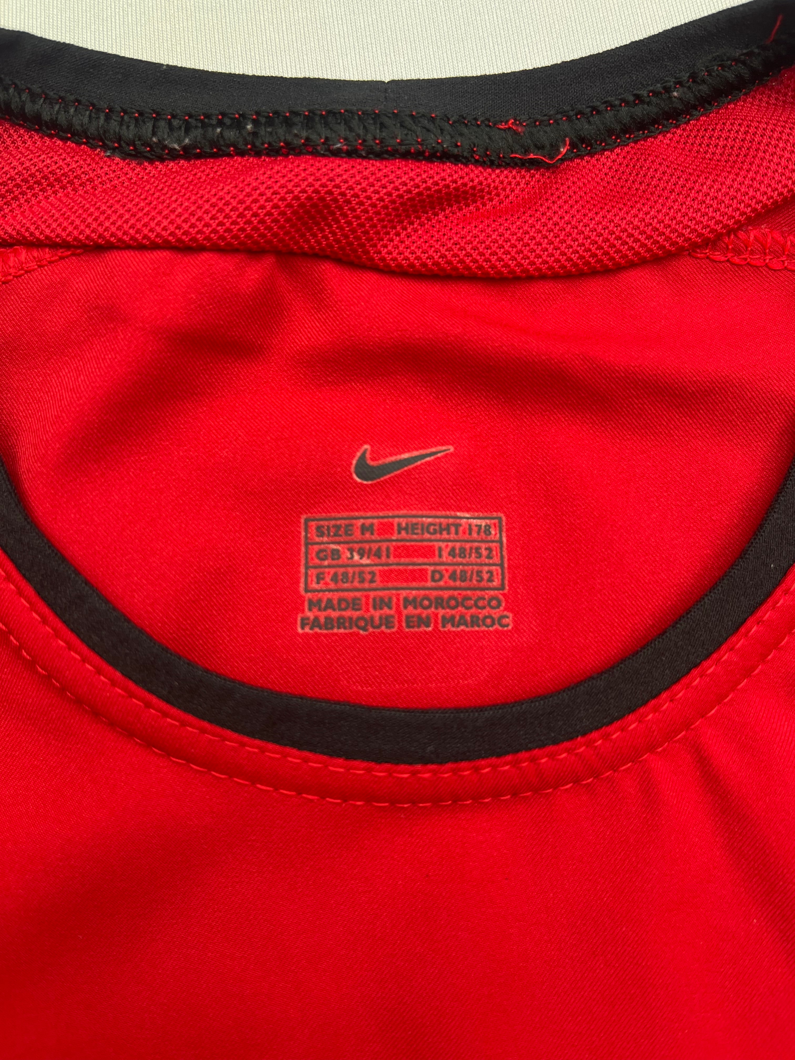 2002/04 Manchester United Home L/S Shirt (M) 9/10