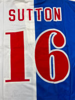 1996/97 Blackburn Rovers Home L/S Shirt Sutton #16 (XXL) 9/10