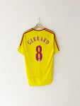 Camiseta visitante del Liverpool 2006/07 Gerrard n.º 8 (M) 8,5/10