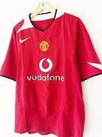 2004/06 Manchester United Home Shirt (M) 8/10