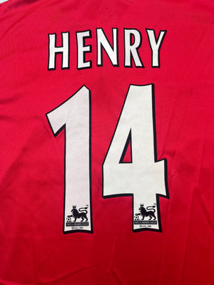 1999/00 Arsenal Home Shirt Henry #14 (XL) 9/10