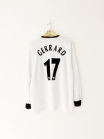 2003/04 Liverpool Away L/S Shirt Gerrard #17 (M) 9/10