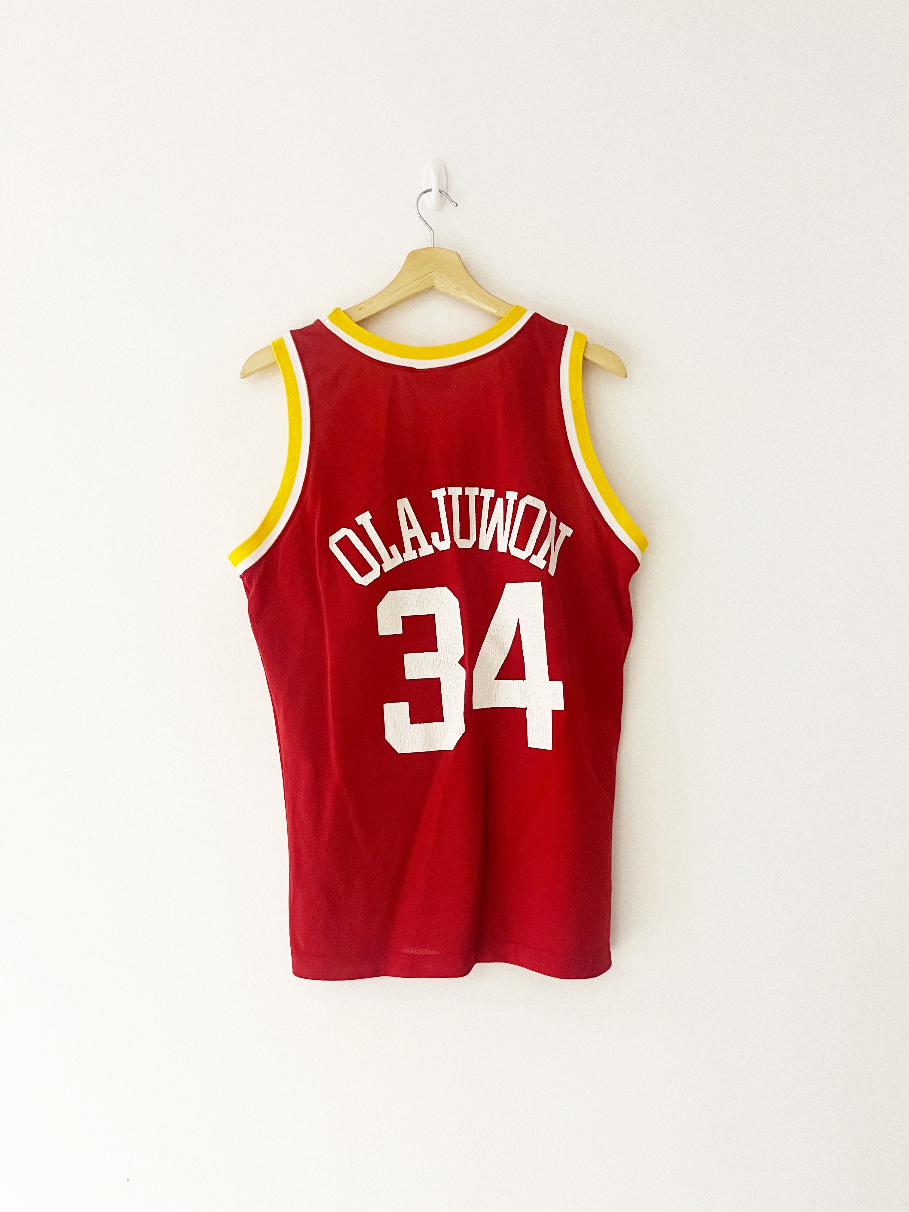 1989/95 Houston Rockets Champion Alternate Jersey Olanjuwon #34 (S) 8.5/10