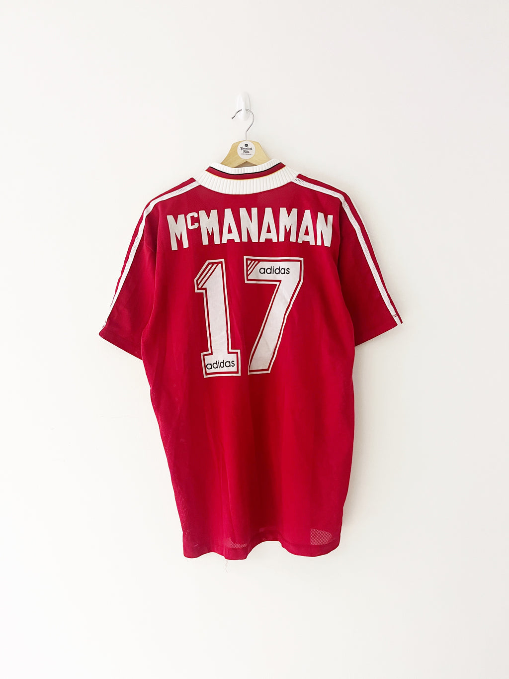 1995/96 Liverpool Home Shirt McManaman #17 (L) 8.5/10