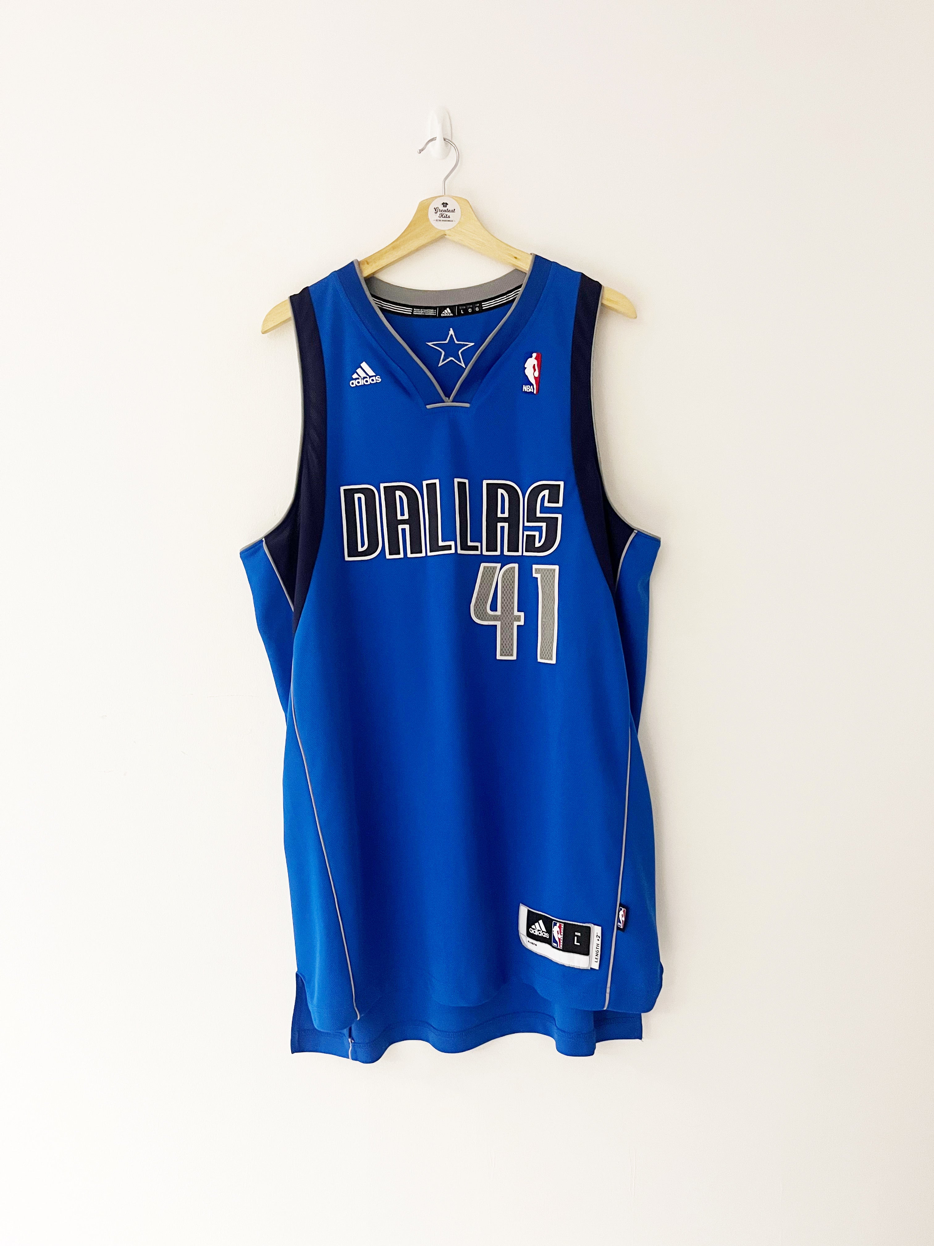 2014/17 Dallas Mavericks Alternate Jersey Nowitzki #41 (L) 9/10