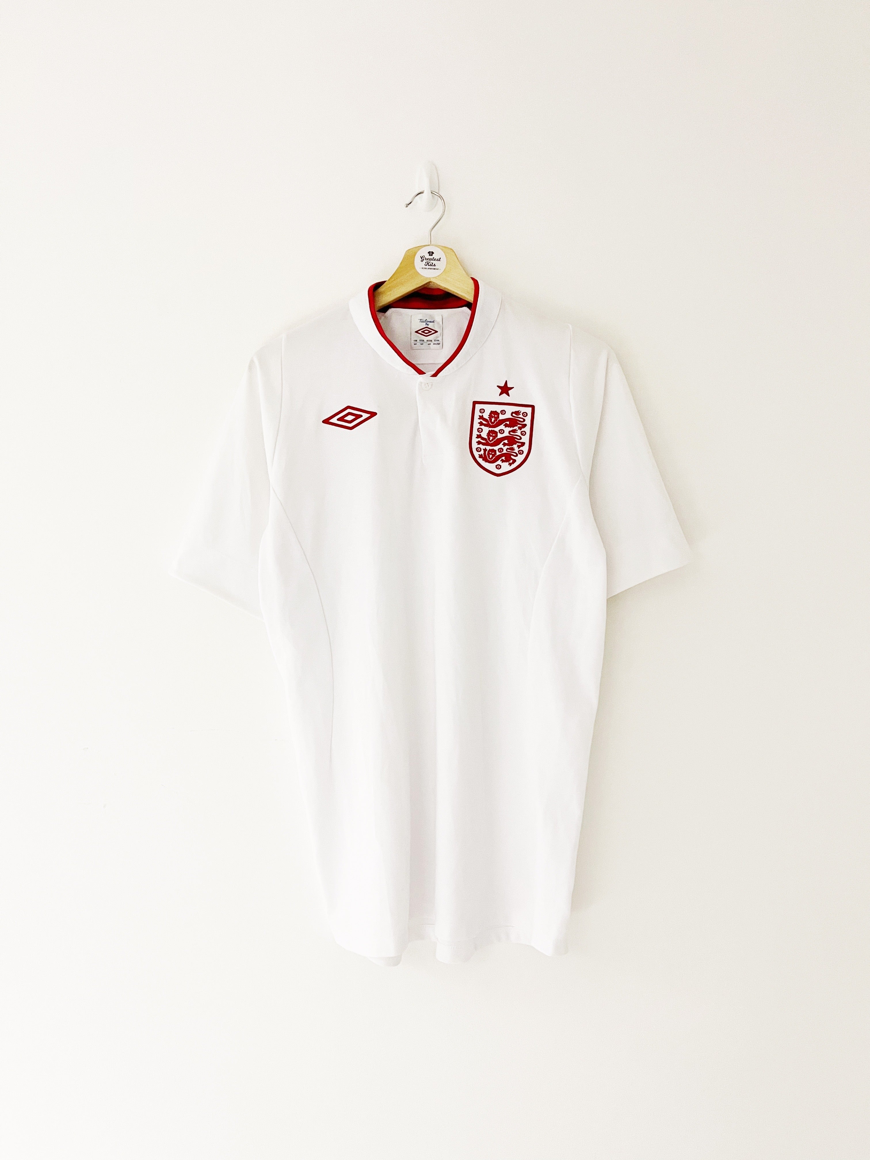 2012/13 England Home Shirt (L) 9/10