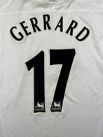2003/04 Liverpool Away L/S Shirt Gerrard #17 (M) 9/10