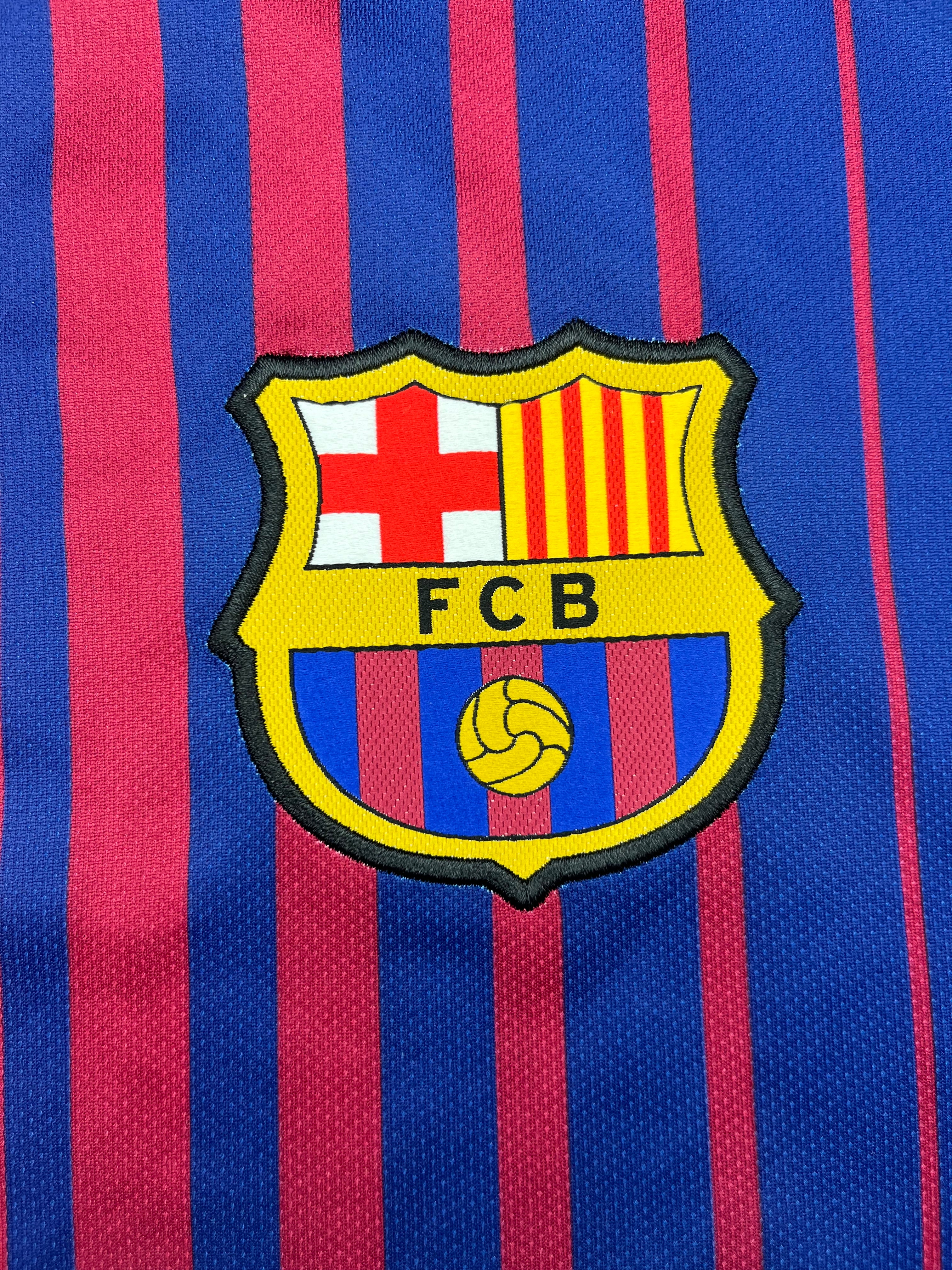 2017/18 Barcelona Home Shirt (XL) 9/10