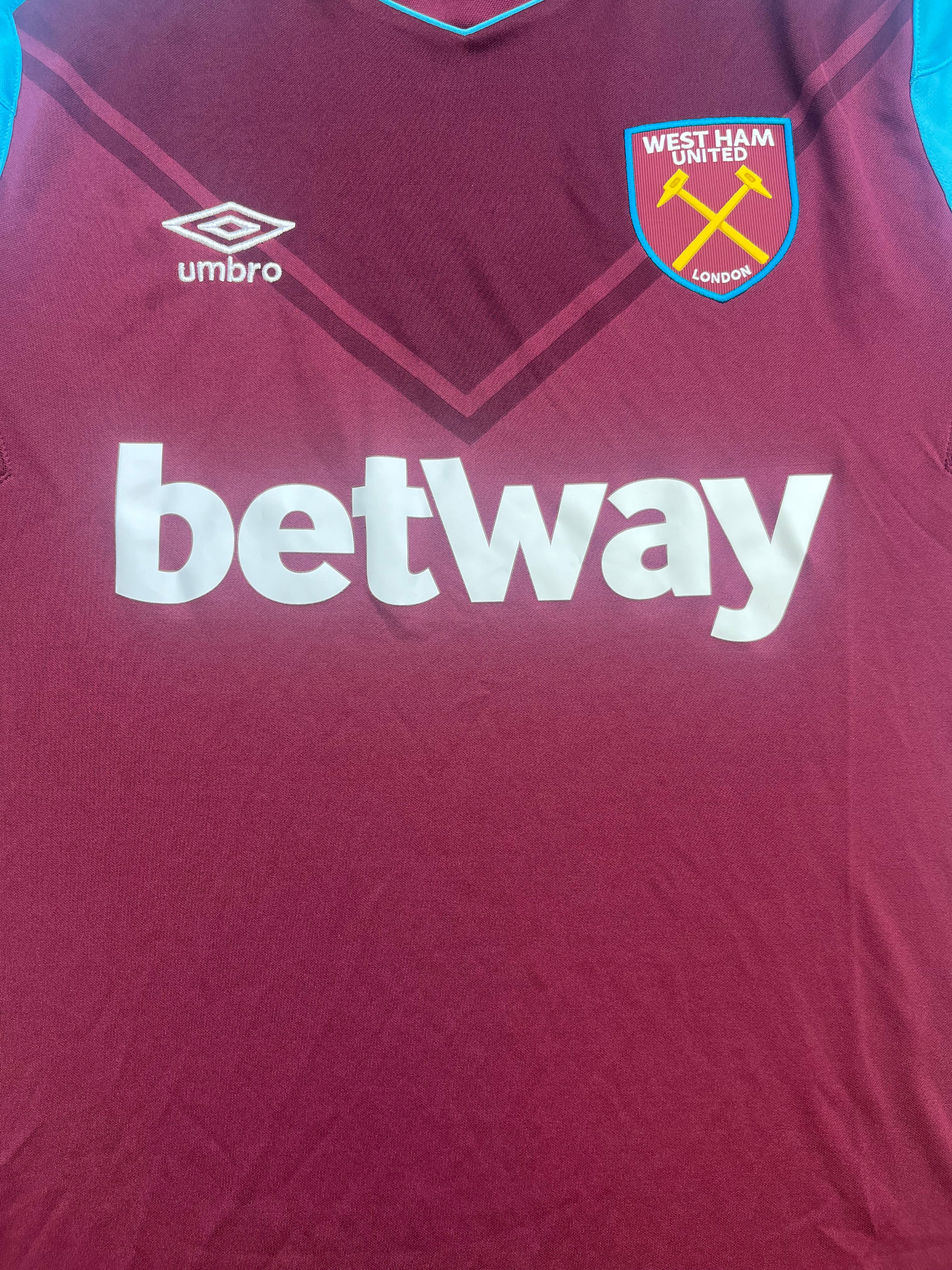 2017/18 West Ham Home Shirt (L) 9/10