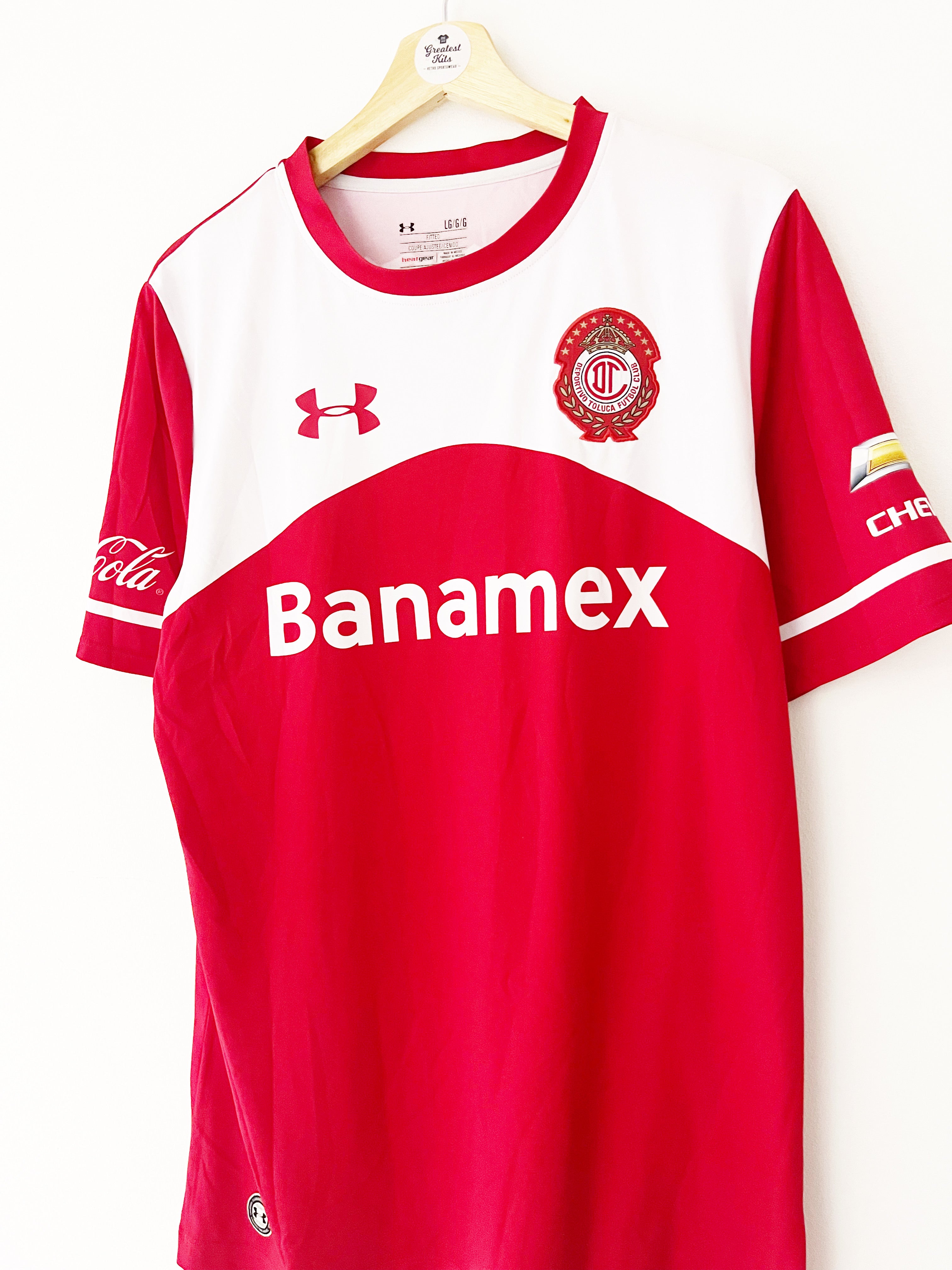 2015/16 Deportivo Toluca Home Shirt (L) 9/10