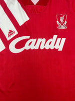 1991/92 Liverpool Home Shirt (M) 8/10