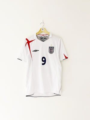 2005/07 England Home Shirt Rooney #9 (S) 9/10