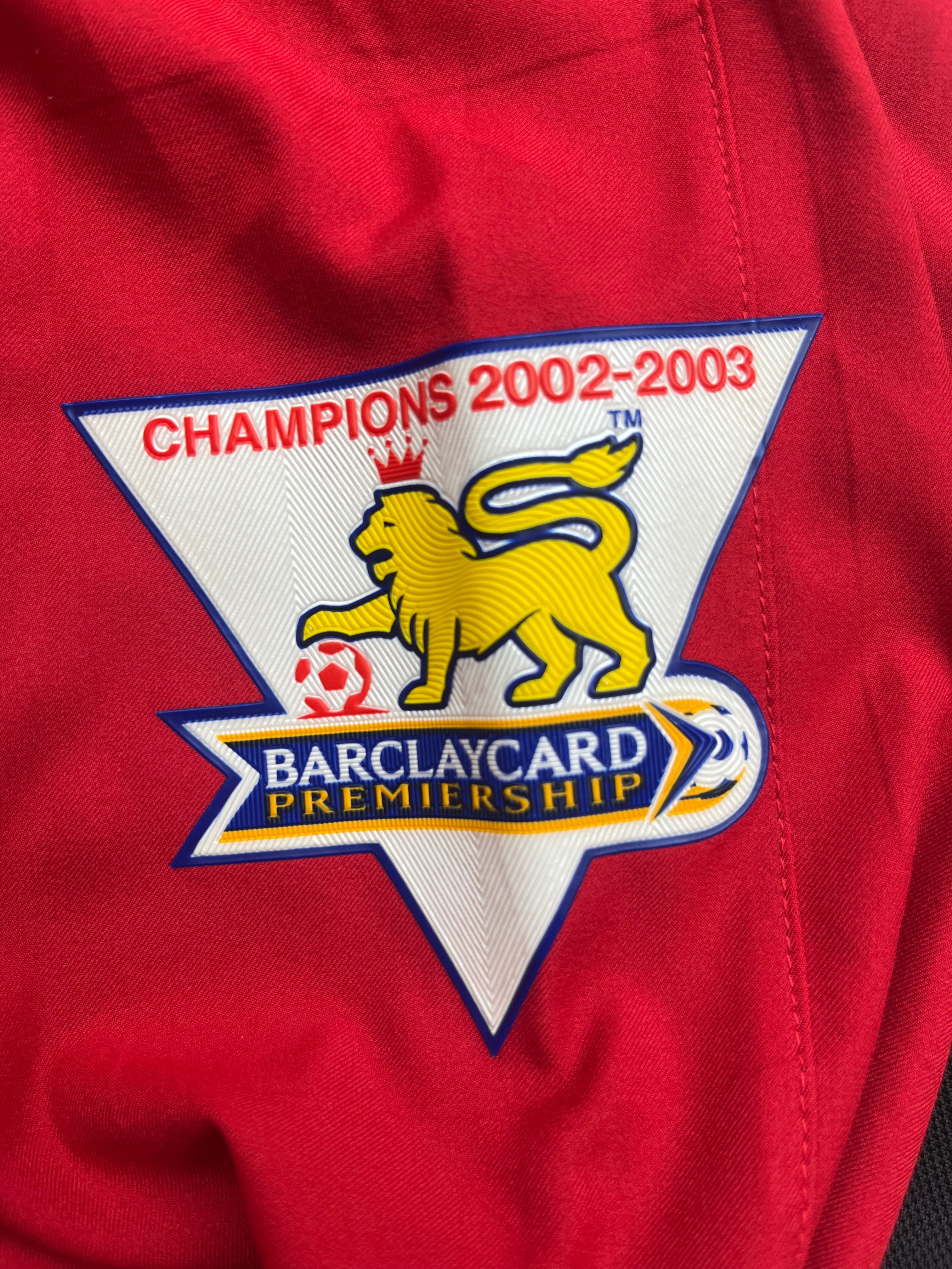 2002/04 Manchester United Home L/S Shirt (M) 9/10