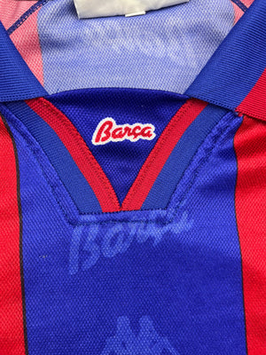 1995/97 Camiseta local del Barcelona De La Peña n.º 23 (XL) 9/10