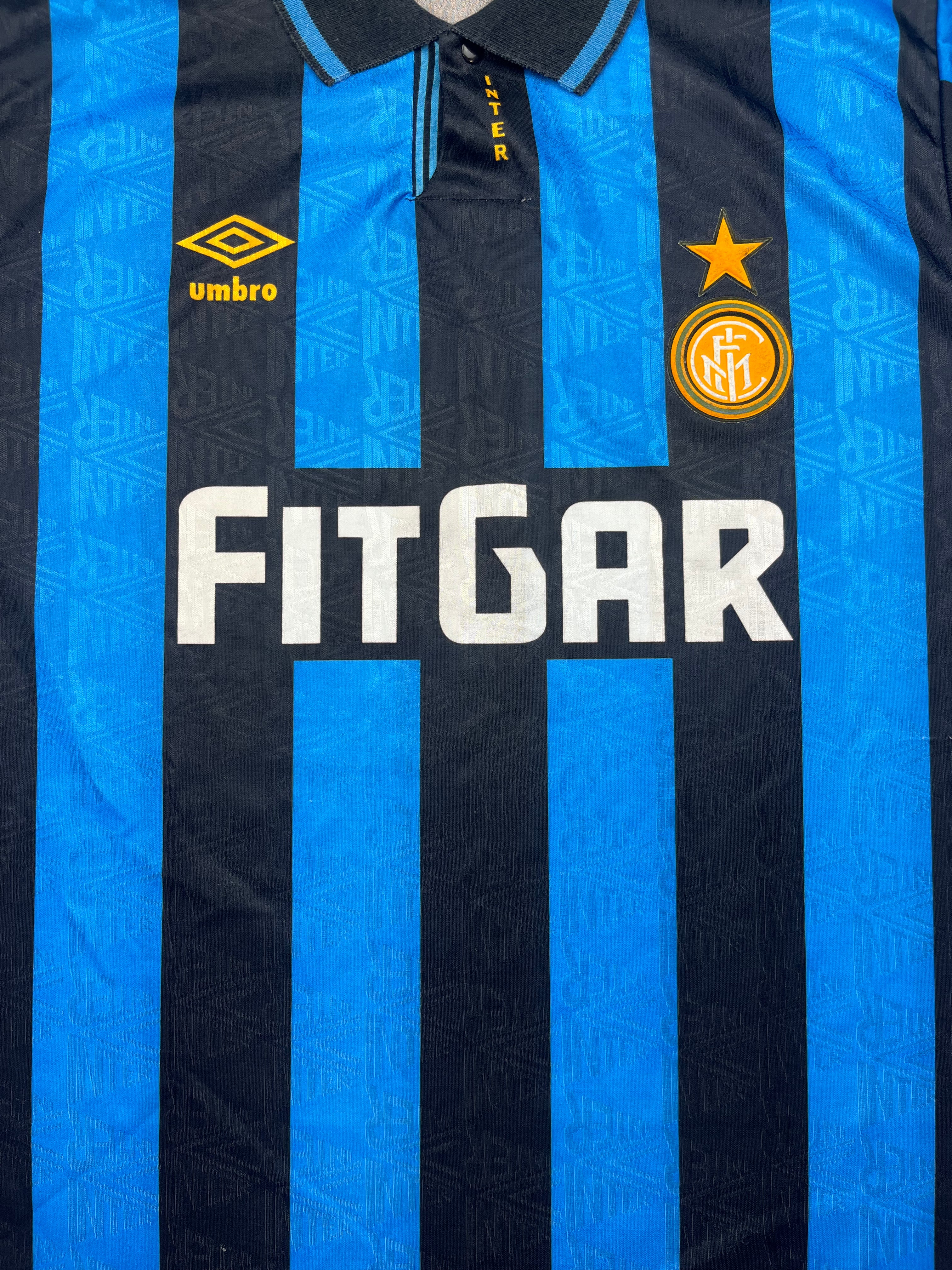 1991/92 Camiseta local del Inter de Milán (L) 9/10