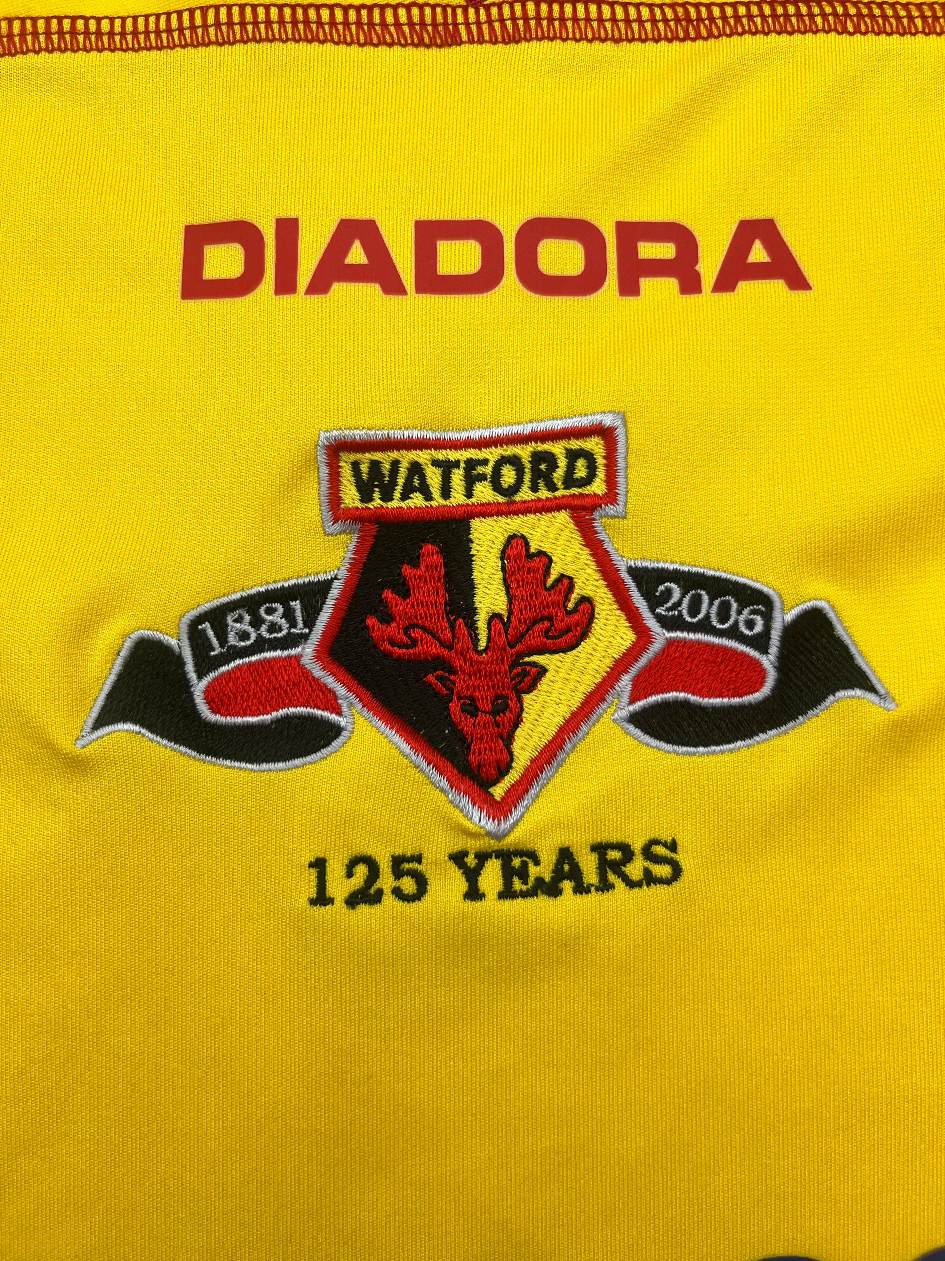 2006/07 Watford *125 Years* Home Shirt (XL) 8/10