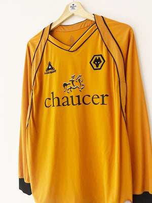 2006/08 Wolves Home L/S Shirt (XL) 9/10