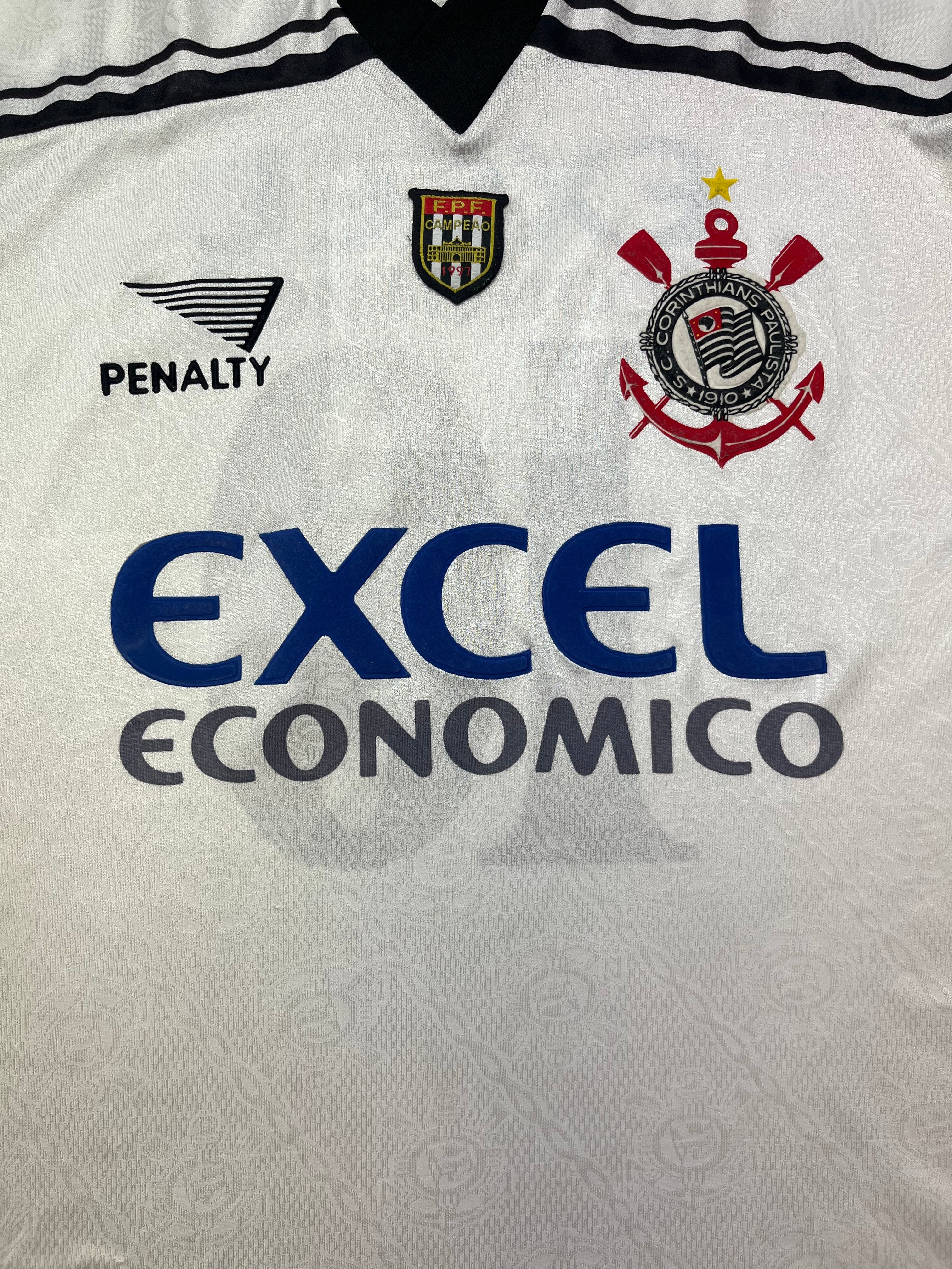 1998 Corinthians Home Shirt #10 (XL) 9/10