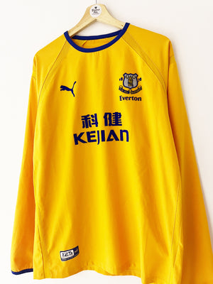 2003/04 Everton Away L/S Shirt Ferguson #9 (L) 9/10