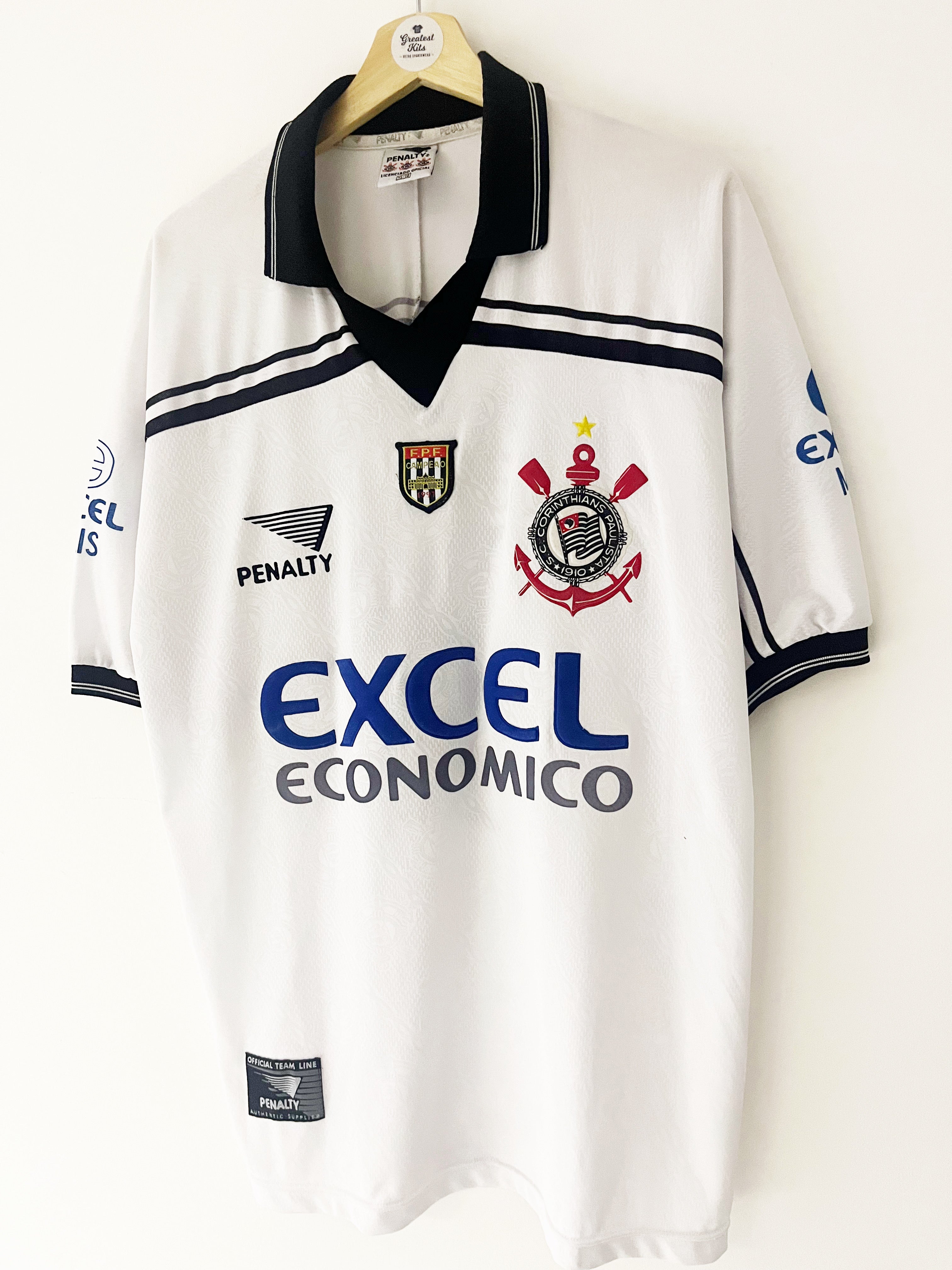 1998 Corinthians Home Shirt #10 (XL) 9/10