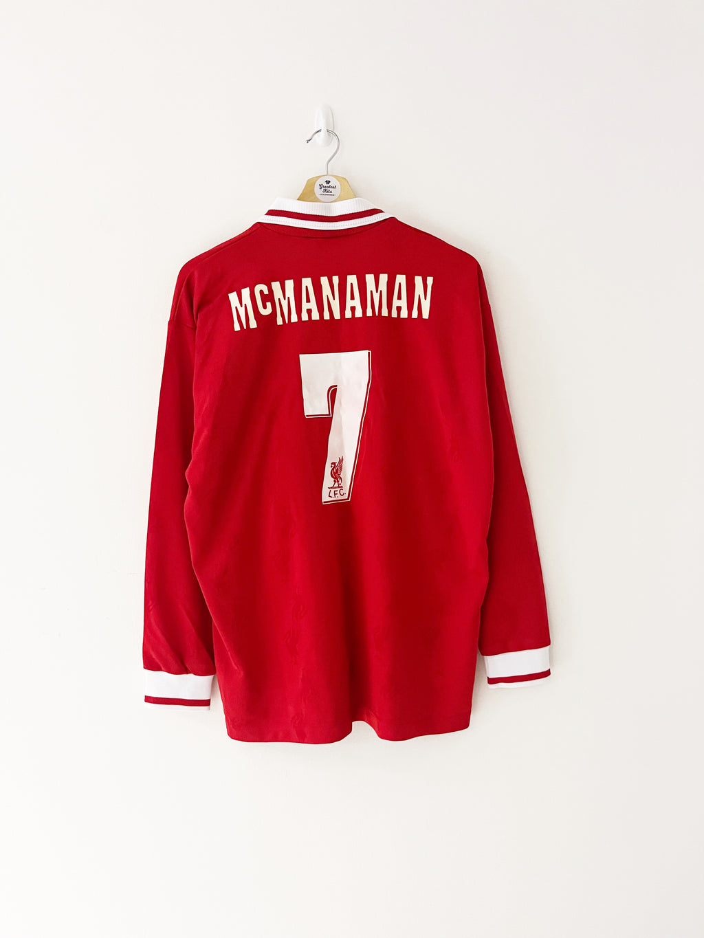 1996/98 Liverpool Home L/S Shirt McManaman #7 (M) 8.5/10