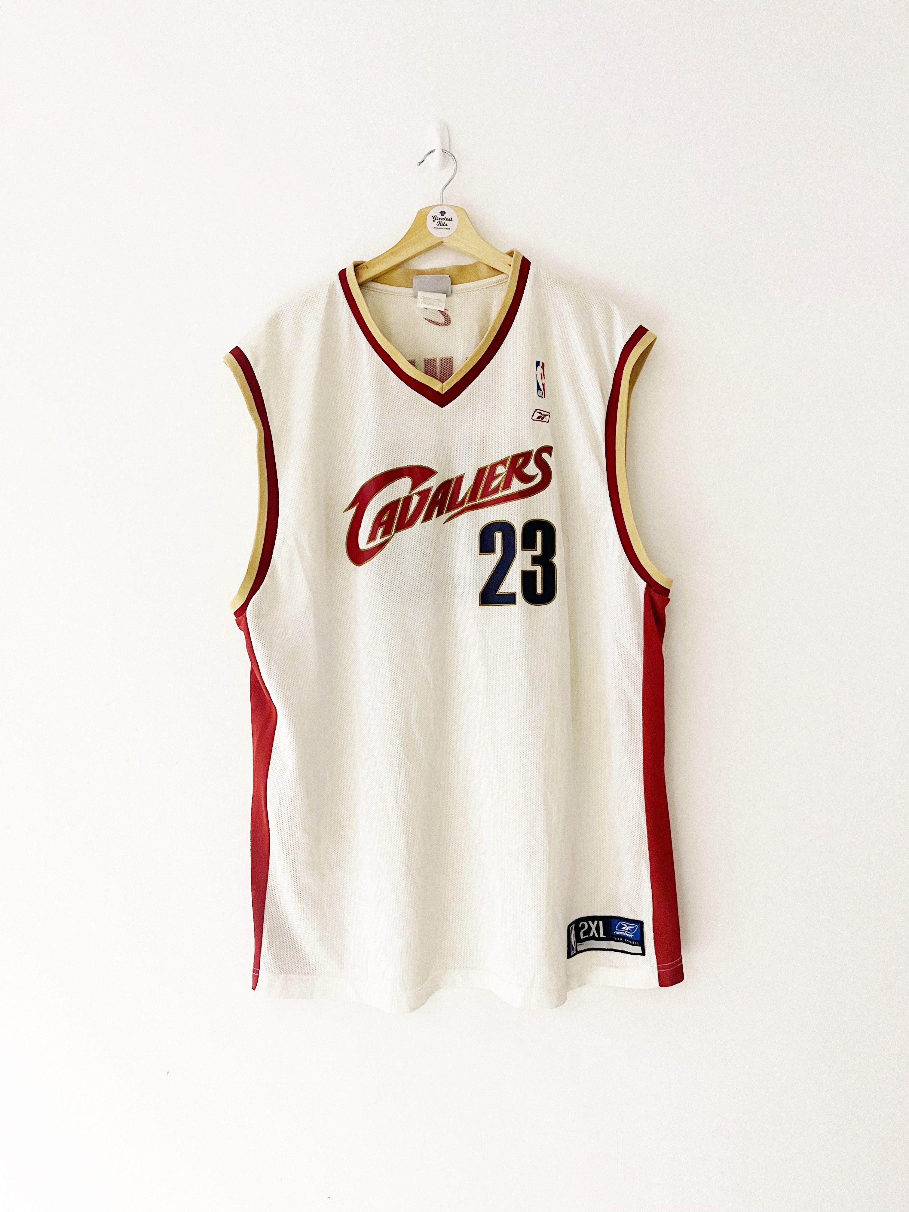 2003/06 Cleveland Cavaliers Reebok Alternate Jersey James #23 (2XL) 9/10