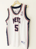 1997/02 New Jersey Nets Champion Maillot Domicile Kidd #5 (L) 9/10