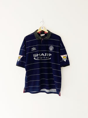 1999/00 Camiseta visitante del Manchester United Scholes # 18 (L) 8/10 