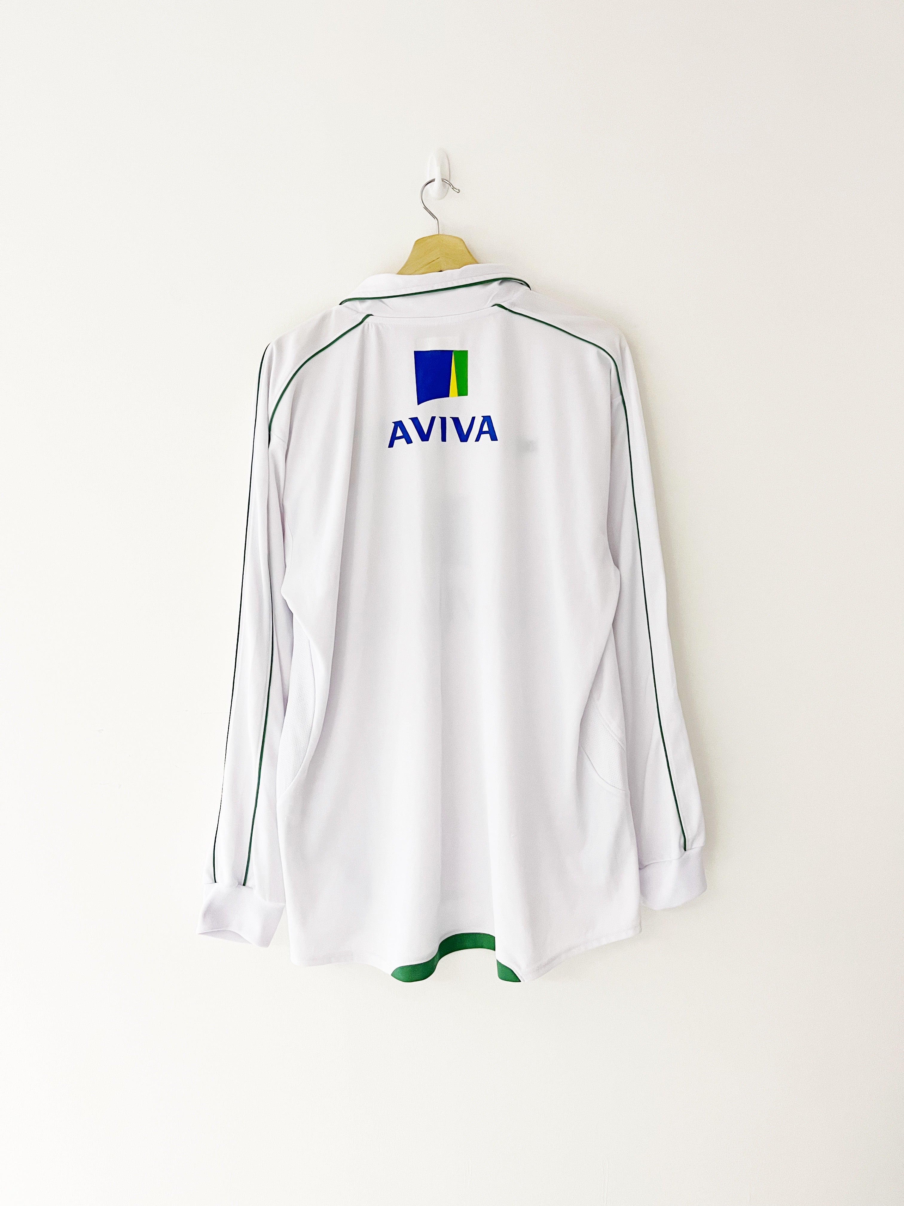 2009/11 Norwich City Away L/S Shirt (XL) 9/10