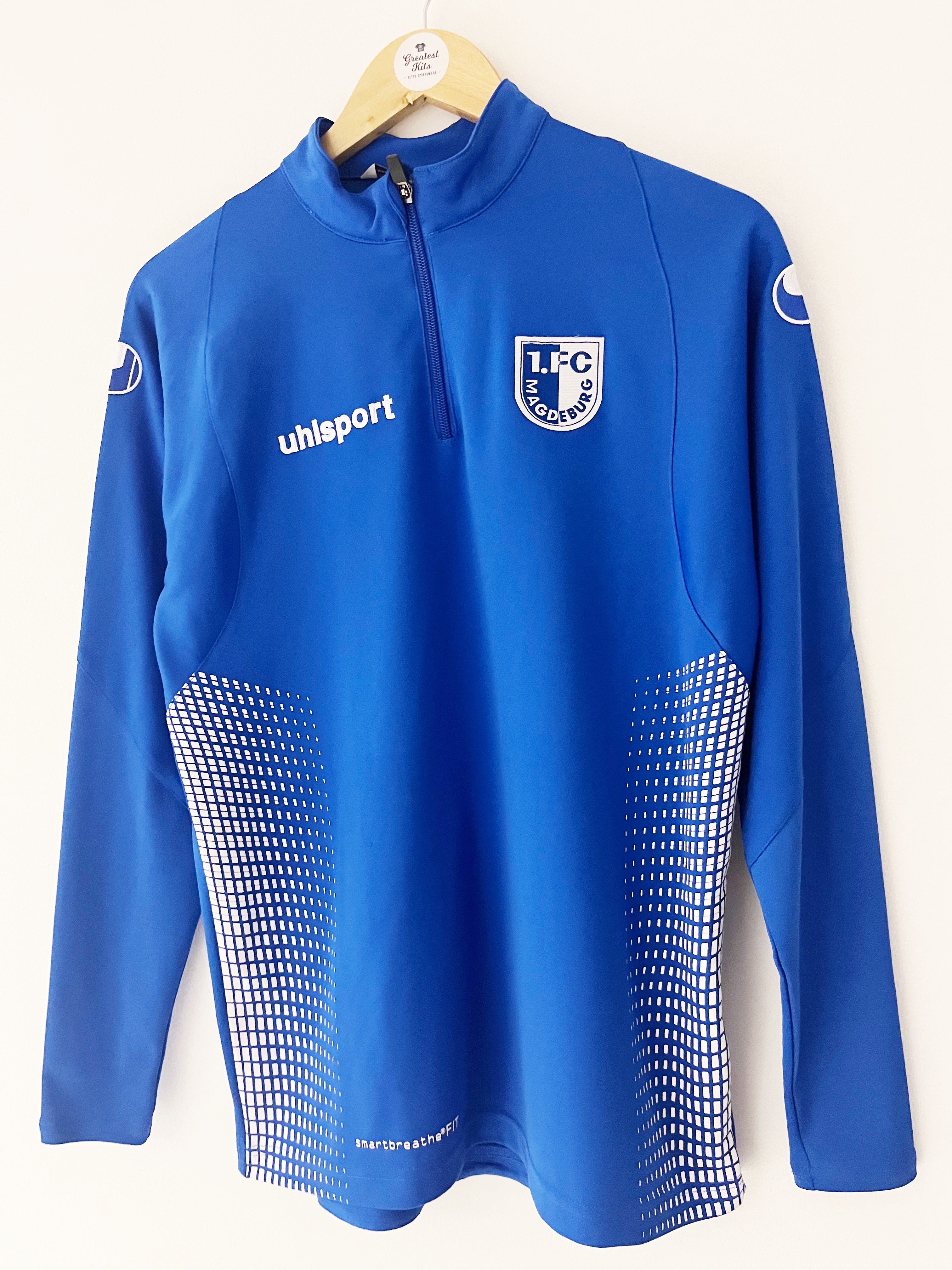 2017/18 1.FC Magdeburg 1/4 Zip Jacket (S) 9/10