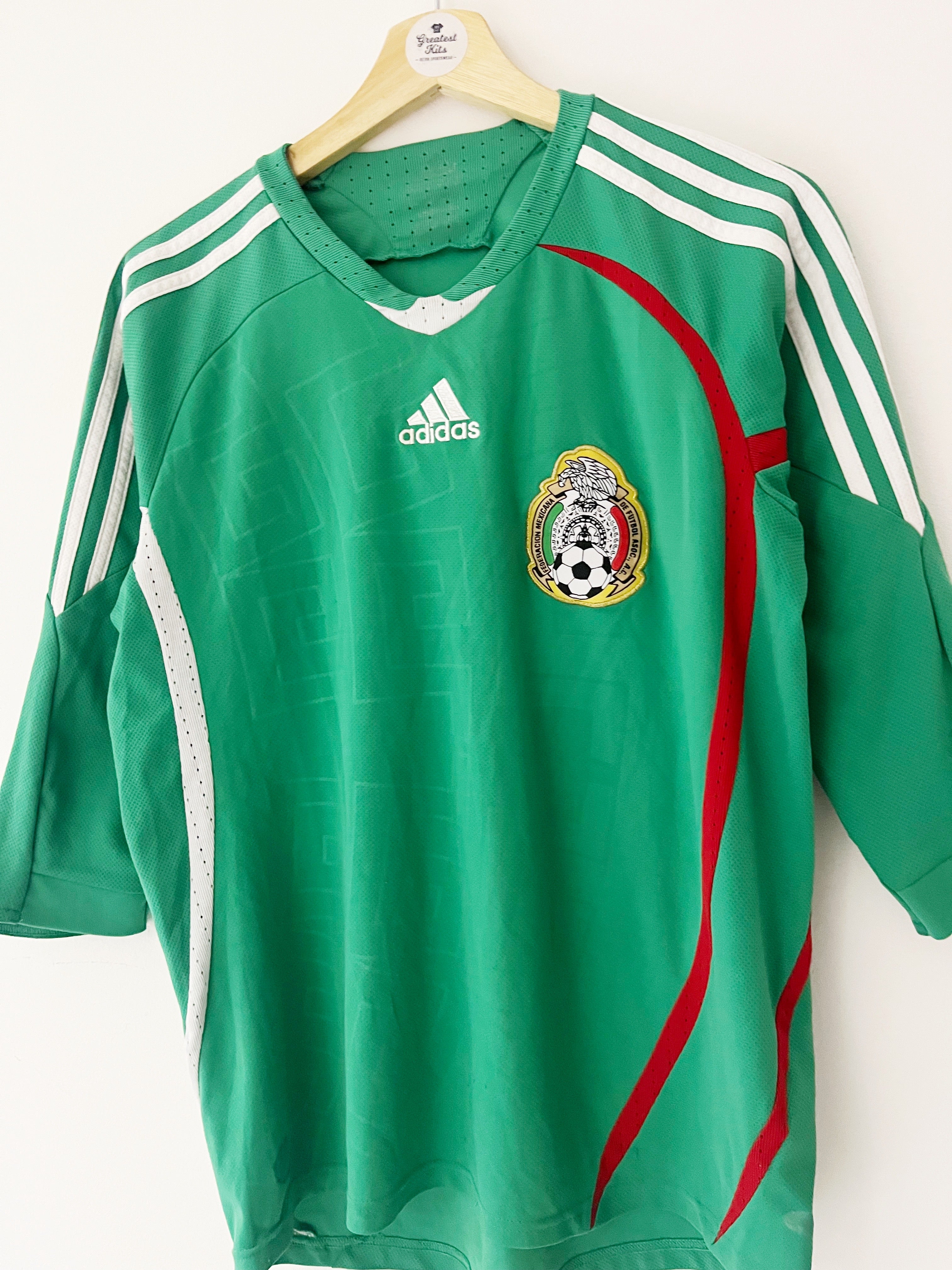 2008/09 Mexico Home 3/4 Sleeve Shirt (S) 8/10