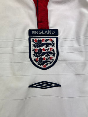 2003/05 England Home L/S Shirt (M) 9/10