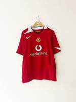 2004/06 Manchester United Home Shirt v.Nistelrooy #10 (L) 8.5/10