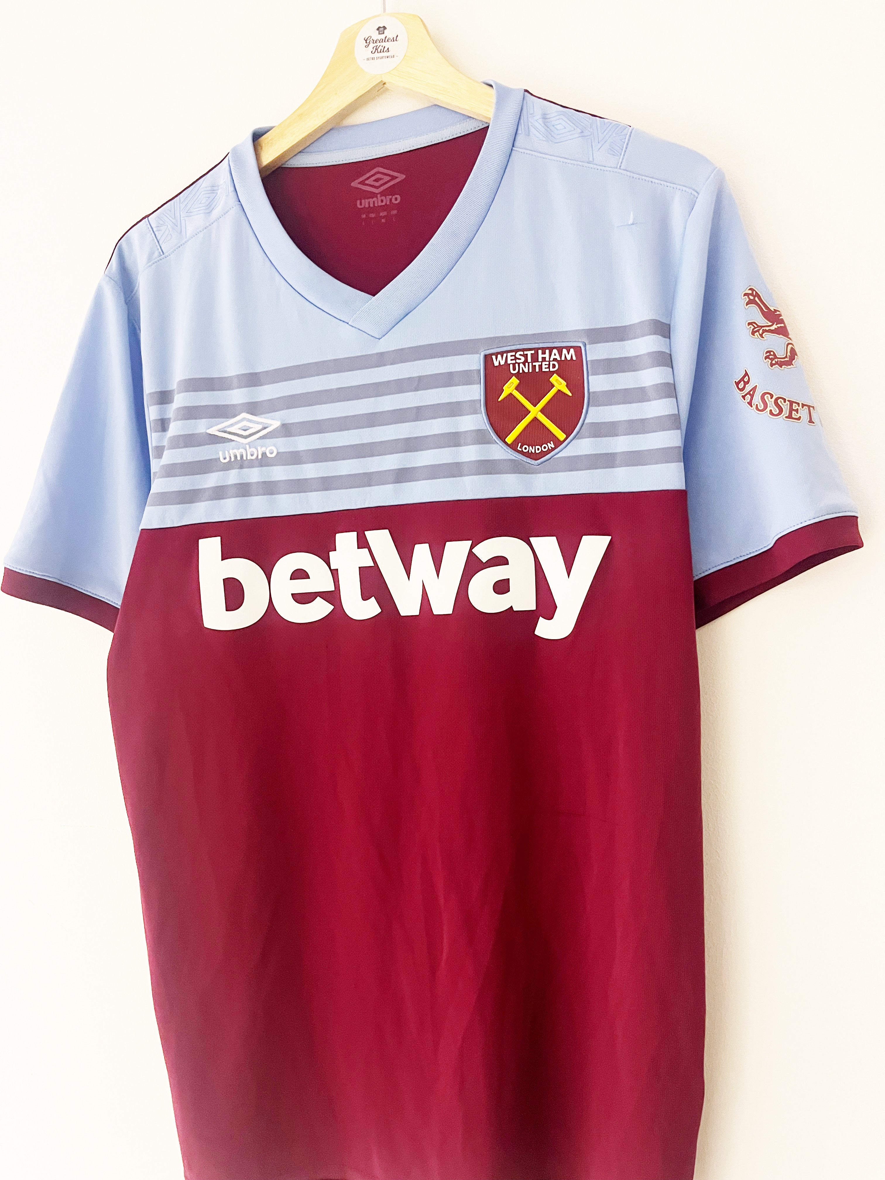 2019/20 West Ham Home Shirt (L) 8/10