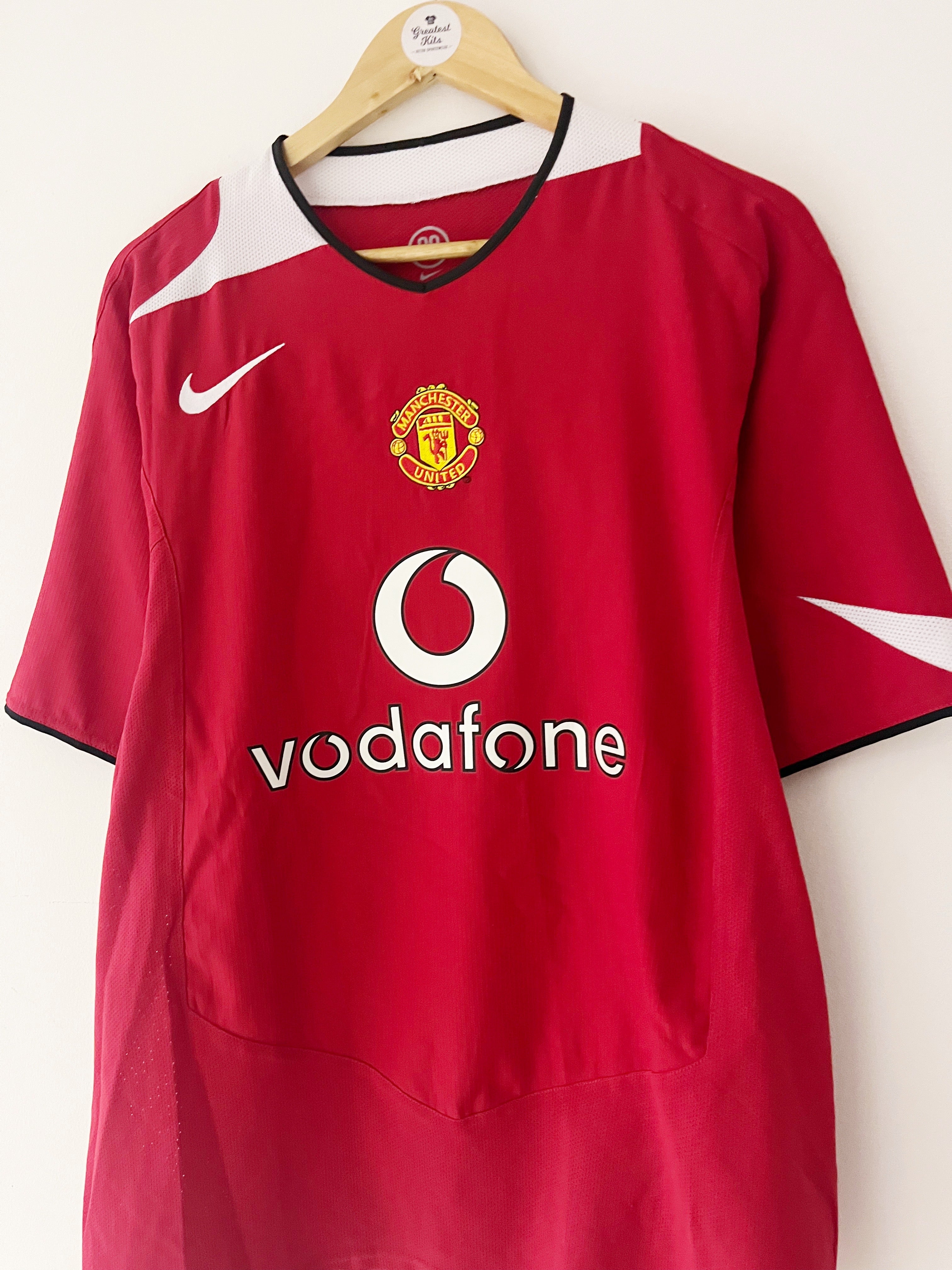 2004/06 Manchester United Home Shirt v.Nistelrooy #10 (L) 8.5/10