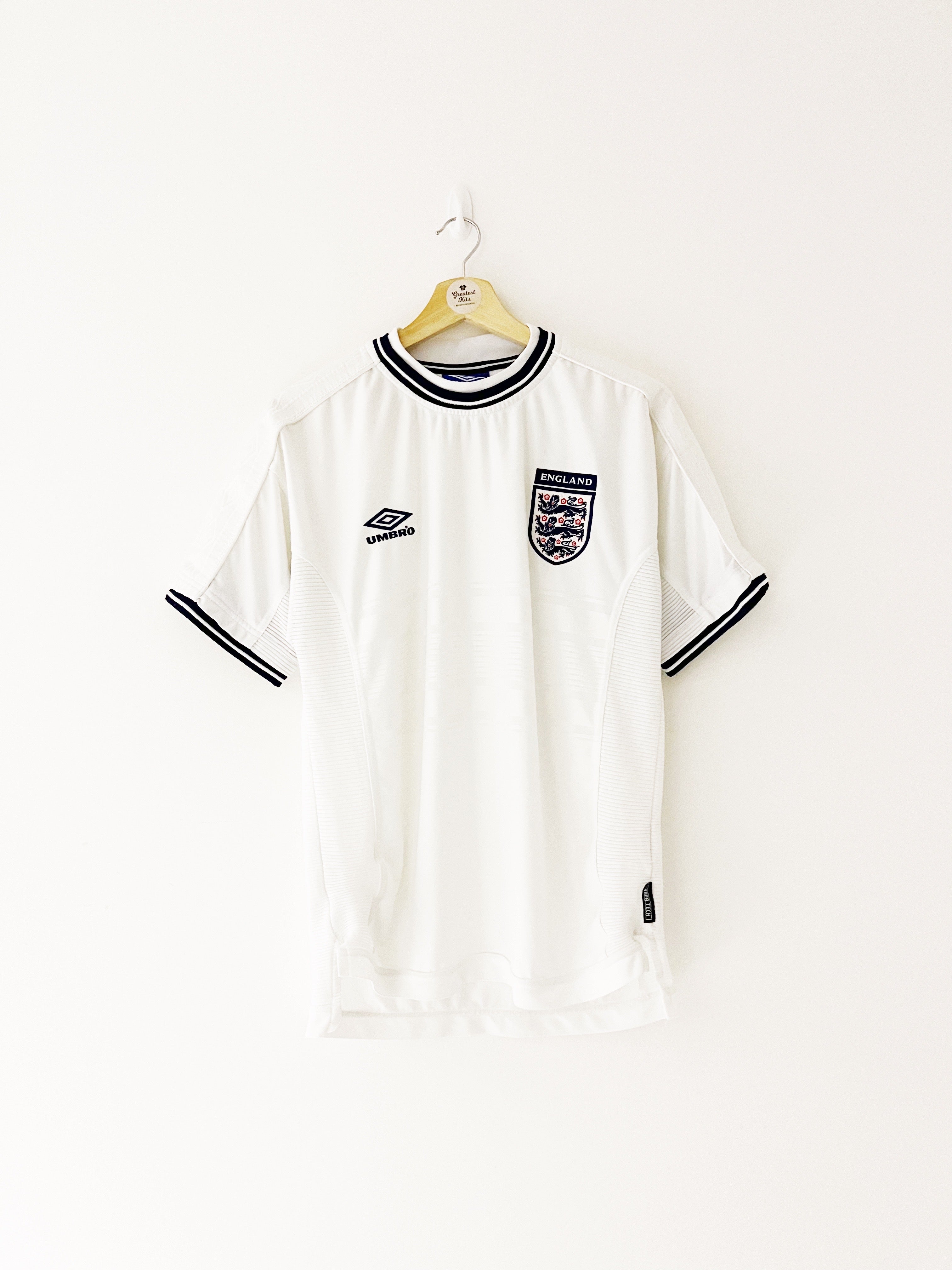 1999/01 England Home Shirt (M) 9/10